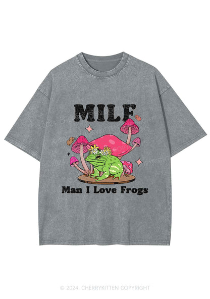 Mxxf Frog Y2K Washed Tee Cherrykitten
