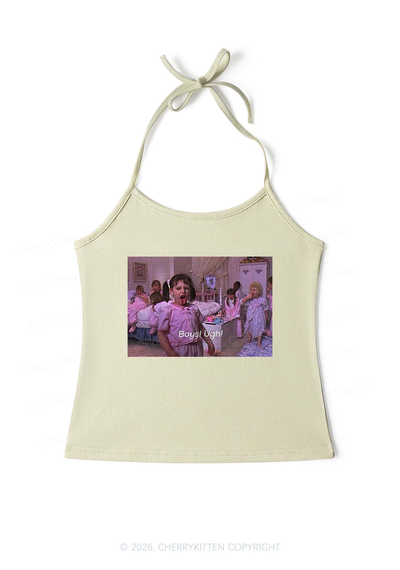 Boys Ugh Y2K Halter Neck Cami Cherrykitten