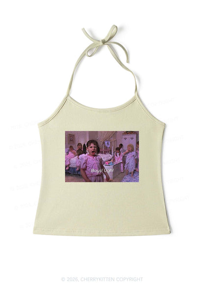 Boys Ugh Y2K Halter Neck Cami Cherrykitten