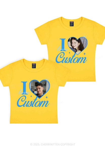 I Love Custom Y2K Valentine's Day Baby Tee Cherrykitten