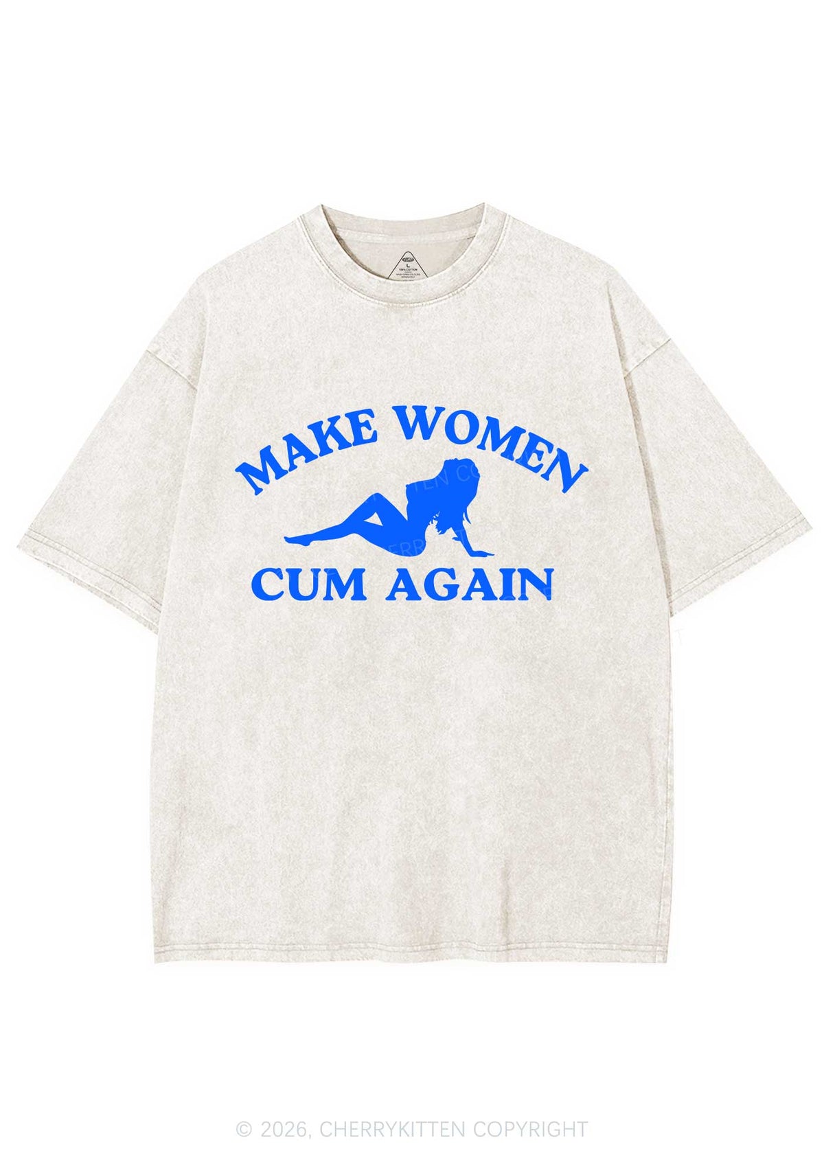 Make Women Cxm Again Y2K Shirts Washed Tee Cherrykitten