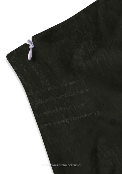 Royal Possum Y2K Print Mini Skirt Cherrykitten