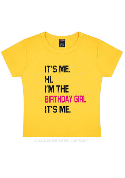 Birthday Girl Y2K Baby Tee Cherrykitten