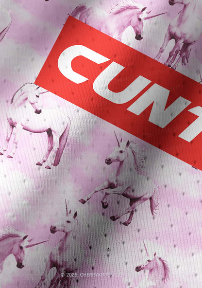 Cxxt Horse Y2K Crop Football Jersey Shirts Cherrykitten