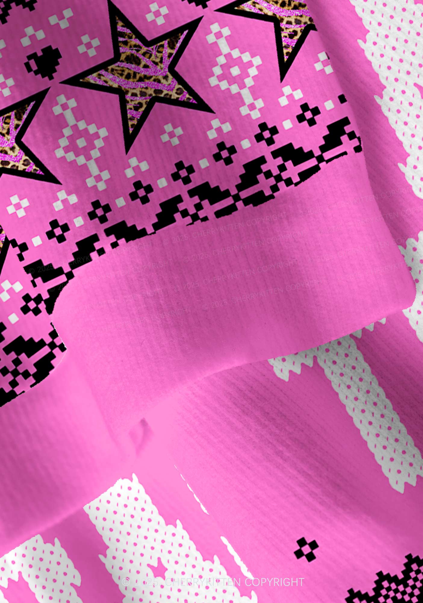 Tattoos Are Trashy Y2K Christmas Cardigan Knit Sweatshirt Cherrykitten