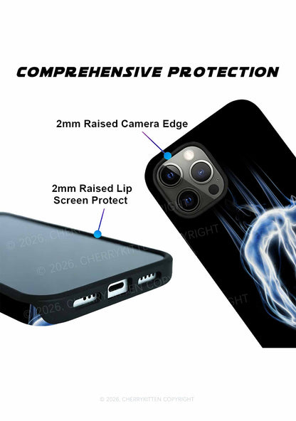 Halloween Blue Falling Ghost Y2K Phone Case Cherrykitten