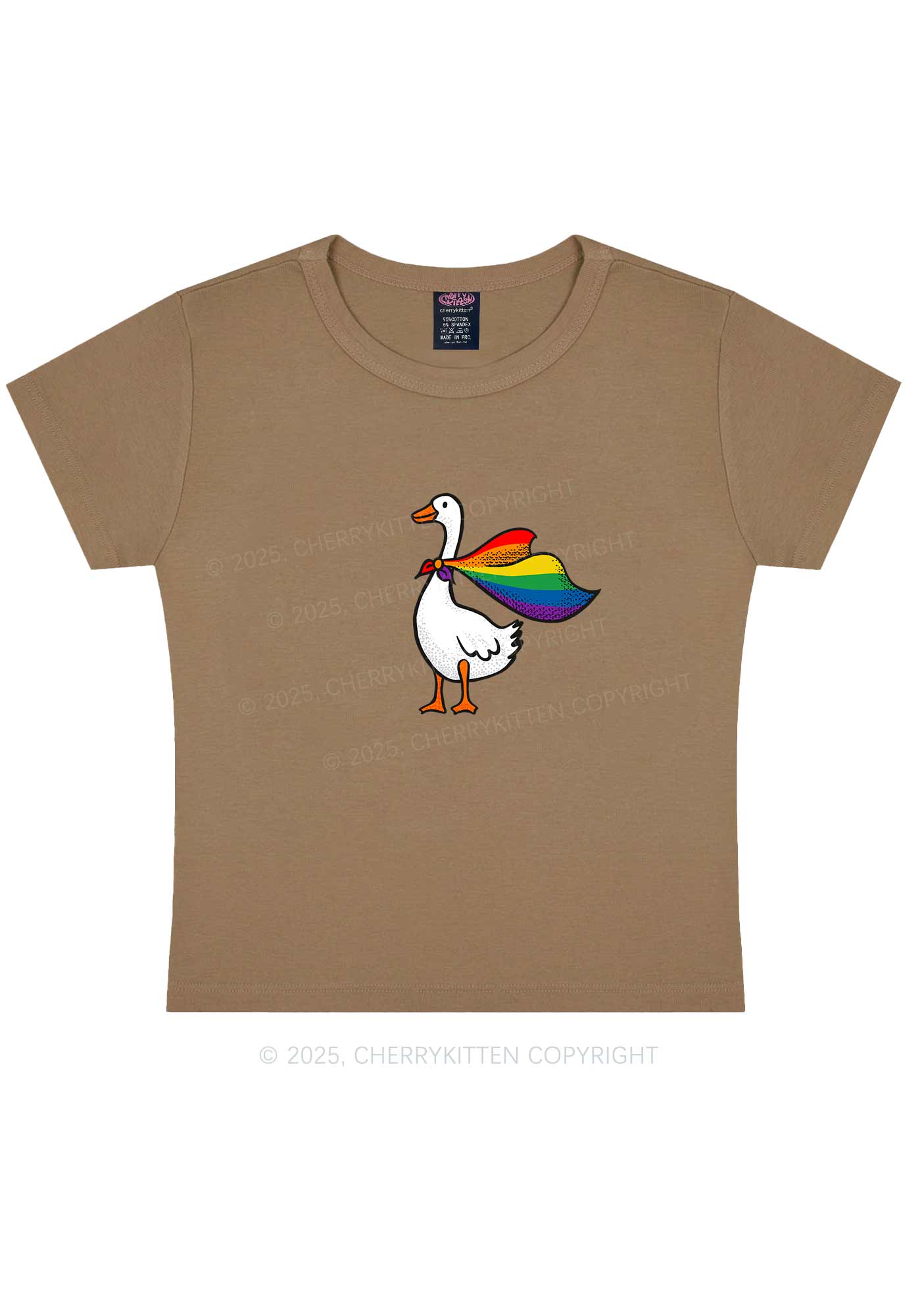 Pride Goose Y2K Baby Tee Cherrykitten
