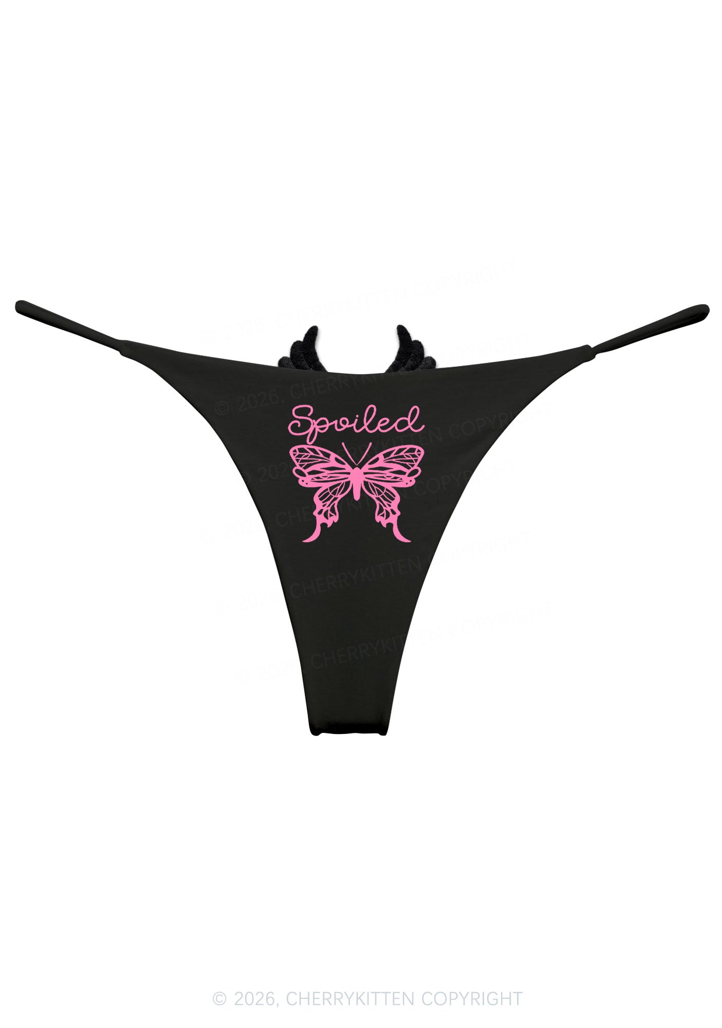 Spoiled Butterfly Y2K Goth Angel Wings Bikini String Thong Cherrykitten