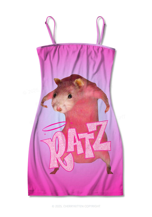 Pink Ratz Y2K Print Slip Dress Cherrykitten
