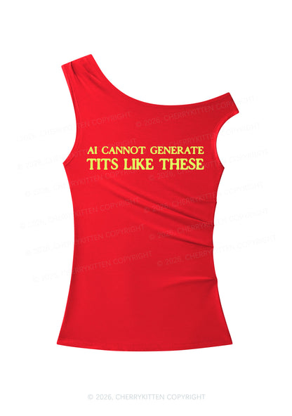 Ai Cannot Generate Txts Y2K Off Shoulder Tank Top Cherrykitten