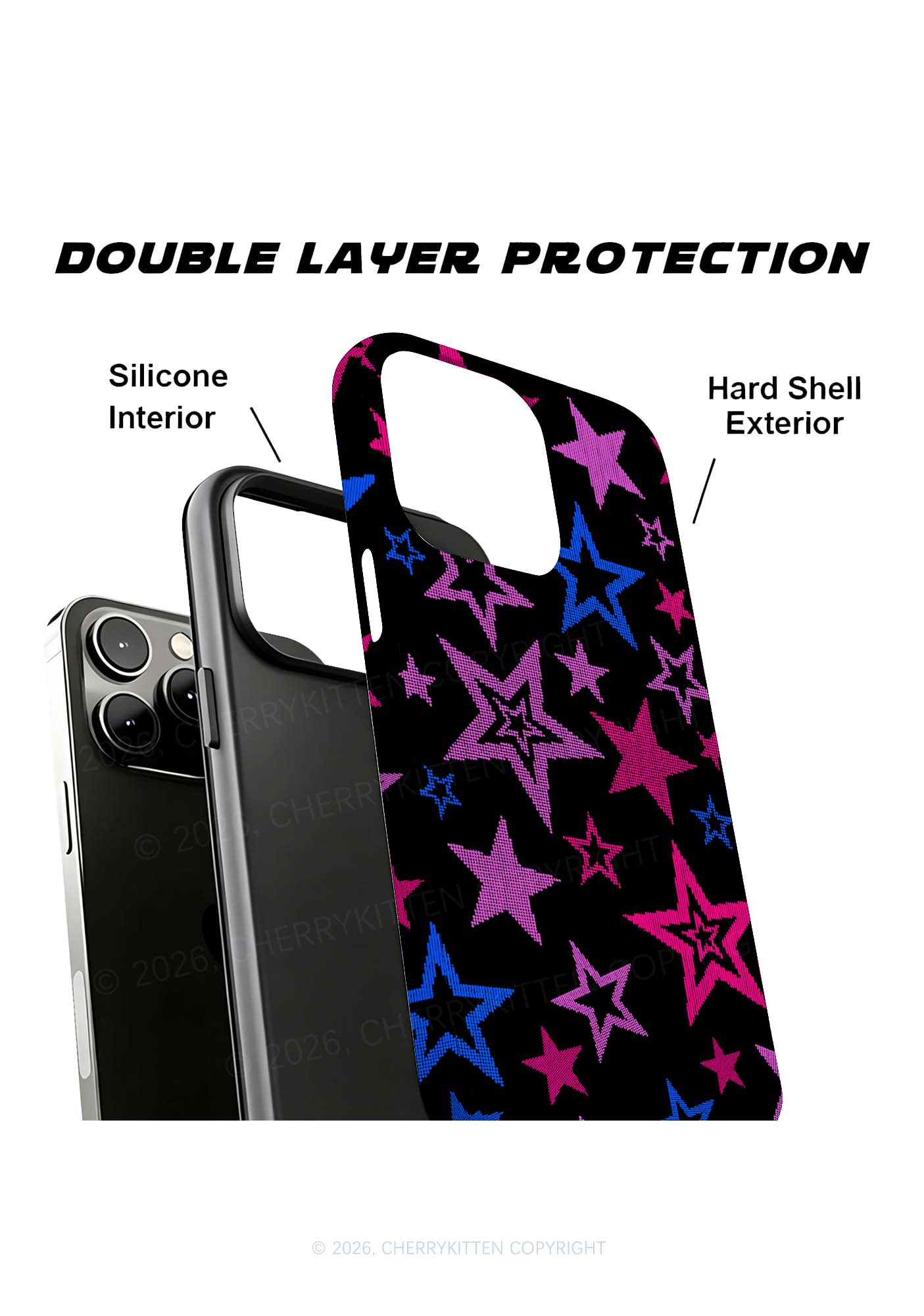 Bisexual Star Pride Y2K Phone Case Cherrykitten