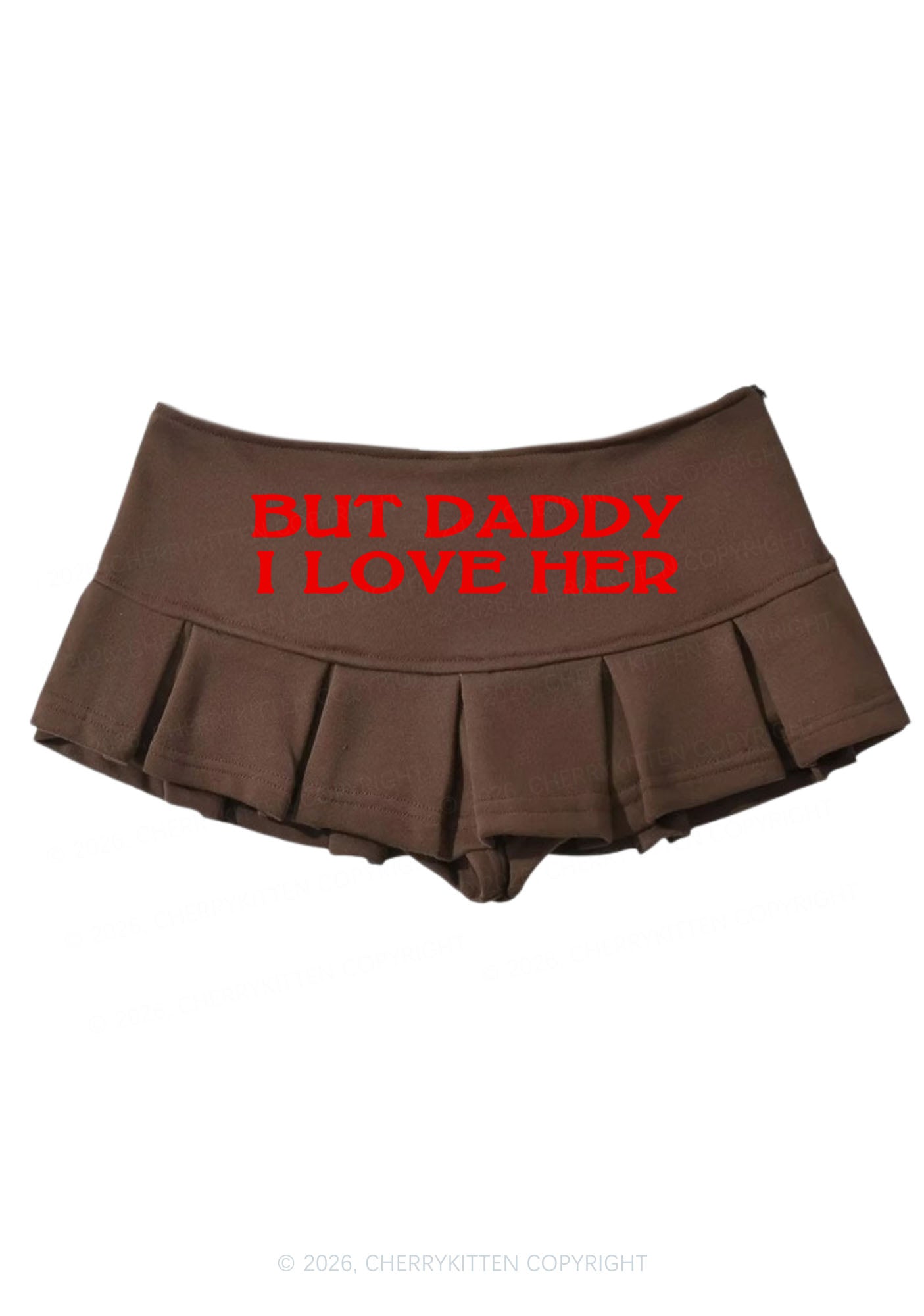 But Daddy I Love Her Pride Y2K Mini Pleated Skirts Cherrykitten