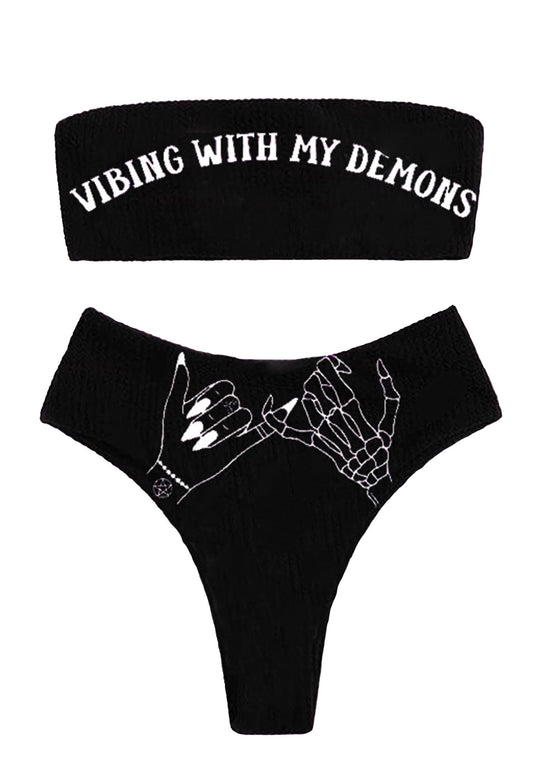 Vibing With My Demons Bikini Set