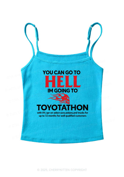 You Can Go Hell Y2K Spaghetti Strap Cami Cherrykitten