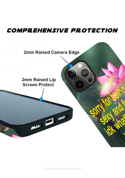 Lotus Sorry For Being So Funny Y2K Phone Case Cherrykitten
