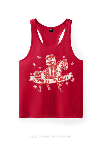 Cowboy Wrangler Pride Y2K Men Racerback Tank Top Cherrykitten