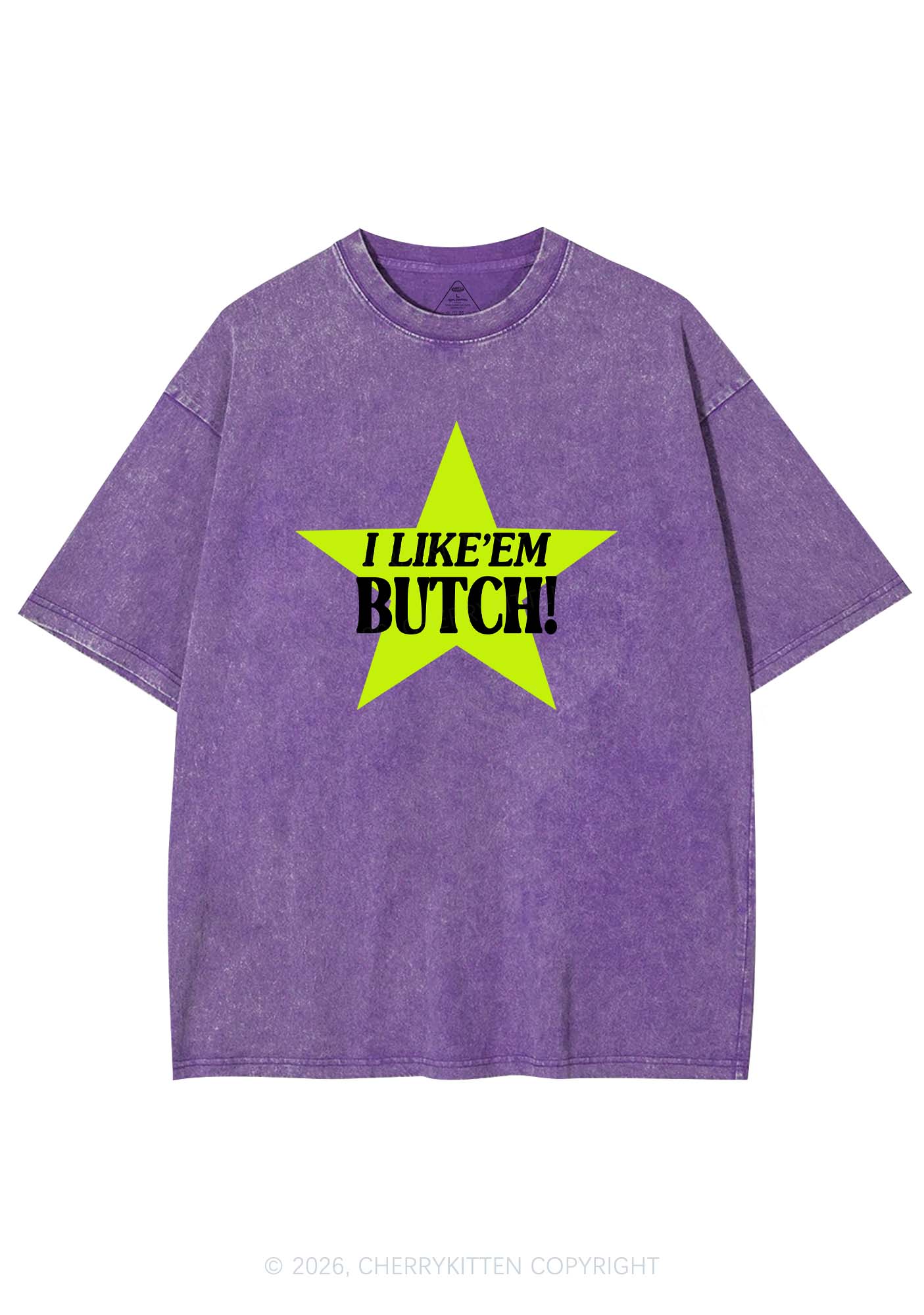 I Like Butch Pride Y2K Shirts Washed Tee Cherrykitten