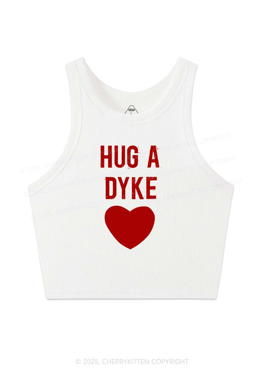 Hug A Dyke Y2K Crop Tank Top Cherrykitten