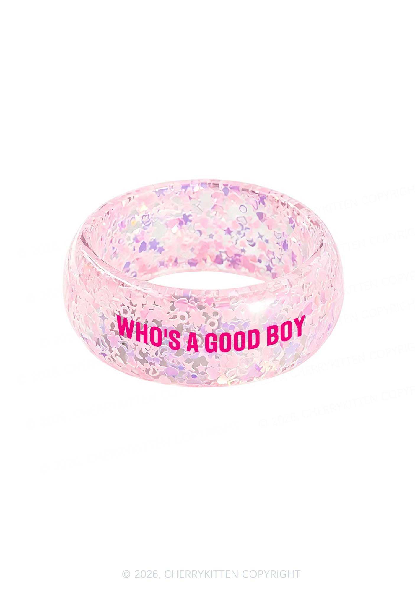 Whos A Good Boy Y2K Cuff Bangle Cherrykitten