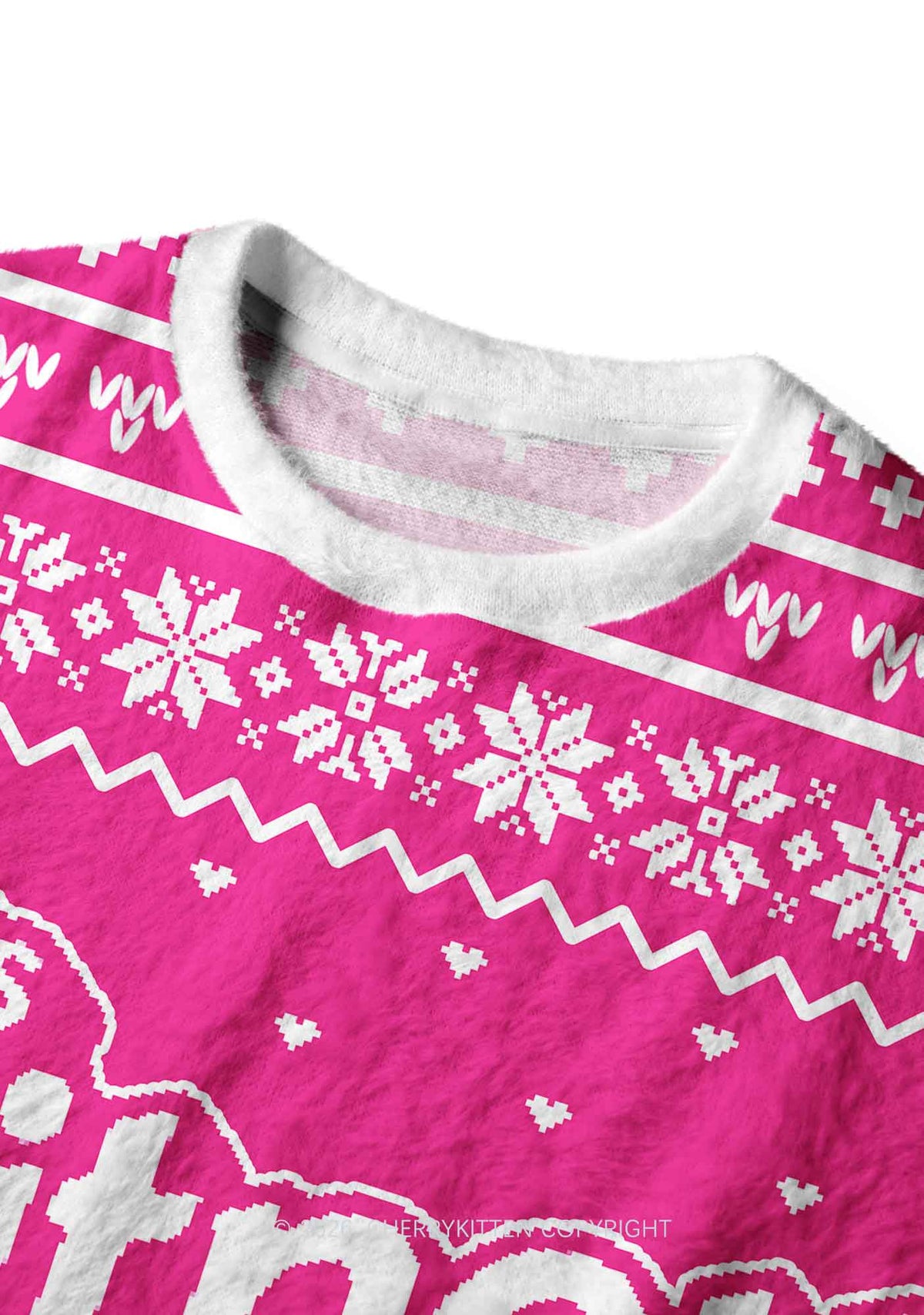 Its Britney Bixch Y2K Christmas Knit Sweatshirt Cherrykitten