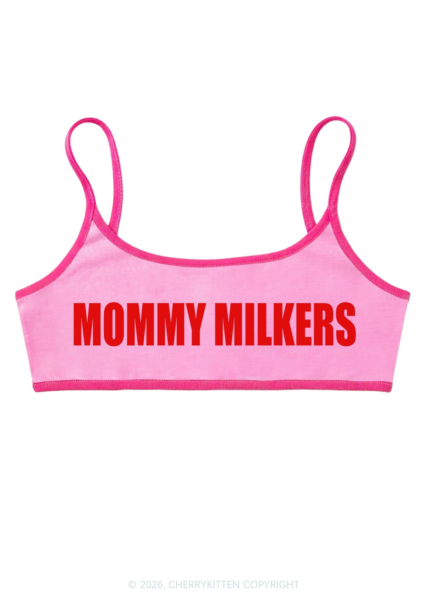 Mommy Milkers Y2K Super Crop Cami Cherrykitten