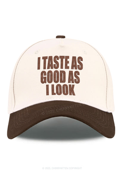Embroidered Taste Good Y2K Color Block Baseball Cap Cherrykitten