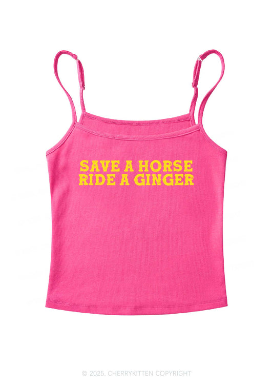 Ride A Ginger Y2K Spaghetti Strap Cami Cherrykitten