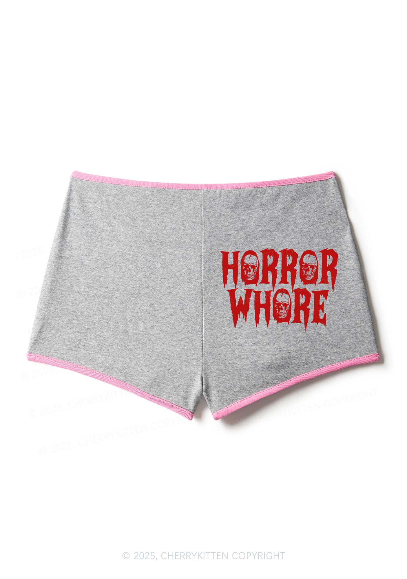 Horror Hore Skulls Y2K Booty Shorts Cherrykitten