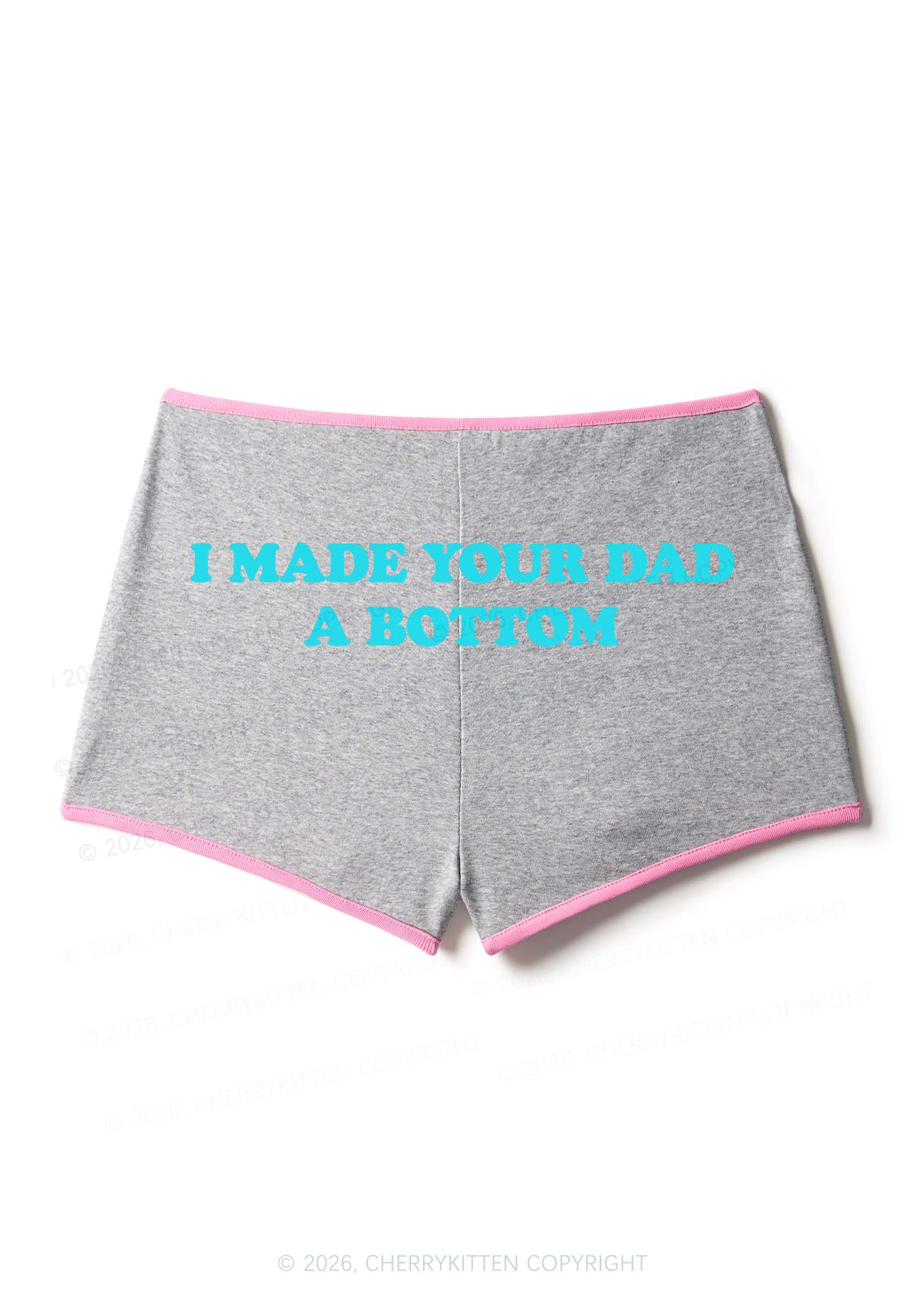 Made Your Dad Bottom Pride Y2K Booty Shorts Cherrykitten