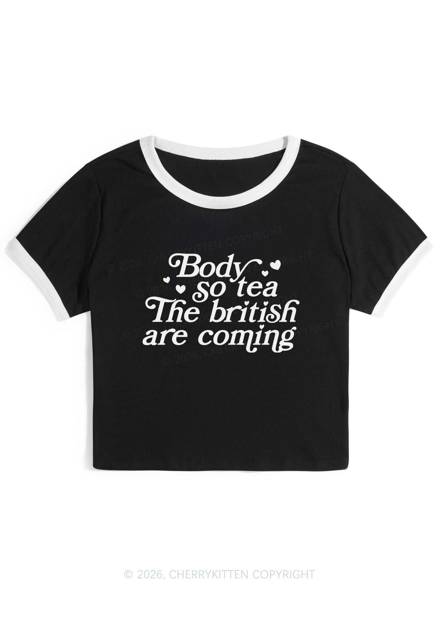 The British Are Coming Y2K Ringer Tee Cherrykitten