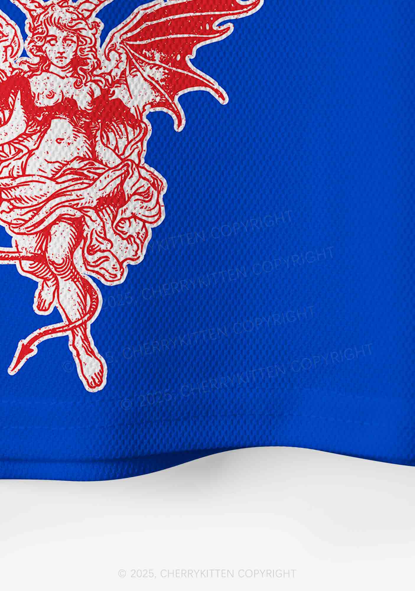 Custom Cunty Satan Y2K Crop Sport Jersey Shirts Cherrykitten
