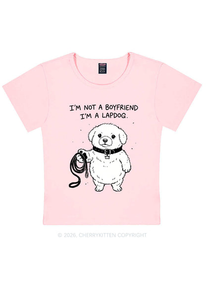 Im A Lapdog Y2K Baby Tee Cherrykitten