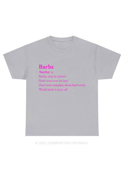 Barbz Meaning Y2K Chunky Shirt Cherrykitten