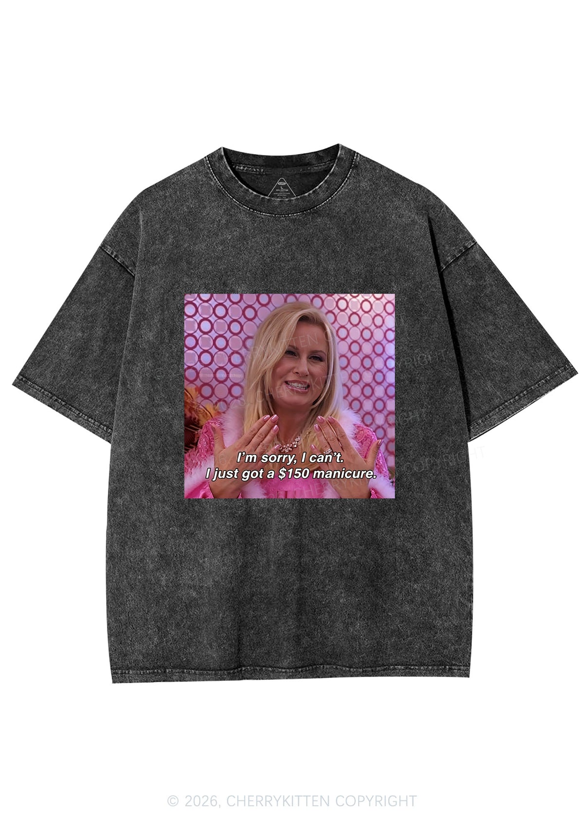 I Just Got Manicure Y2K Shirts Washed Tee Cherrykitten