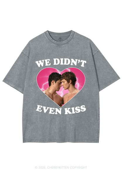 We Didnt Even Kiss Each Other HR Y2K Shirts Washed Tee Cherrykitten