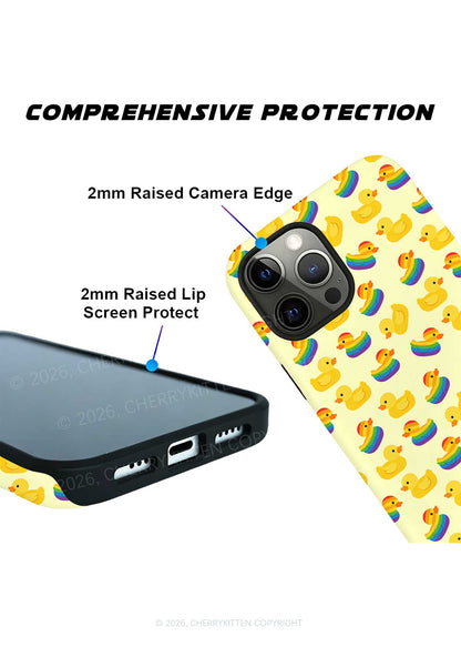 Rainbow Ducks Pride Y2K Phone Case Cherrykitten