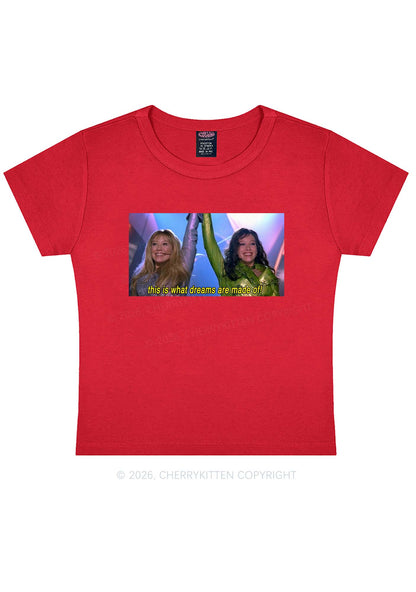This Is What Dreams Are Y2K Baby Tee Cherrykitten