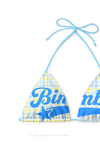 Blue Bimbo Y2K Print Bikini Set Cherrykitten