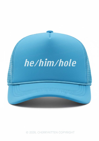 He Him Hole Pride Y2K Trucker Hat Cherrykitten