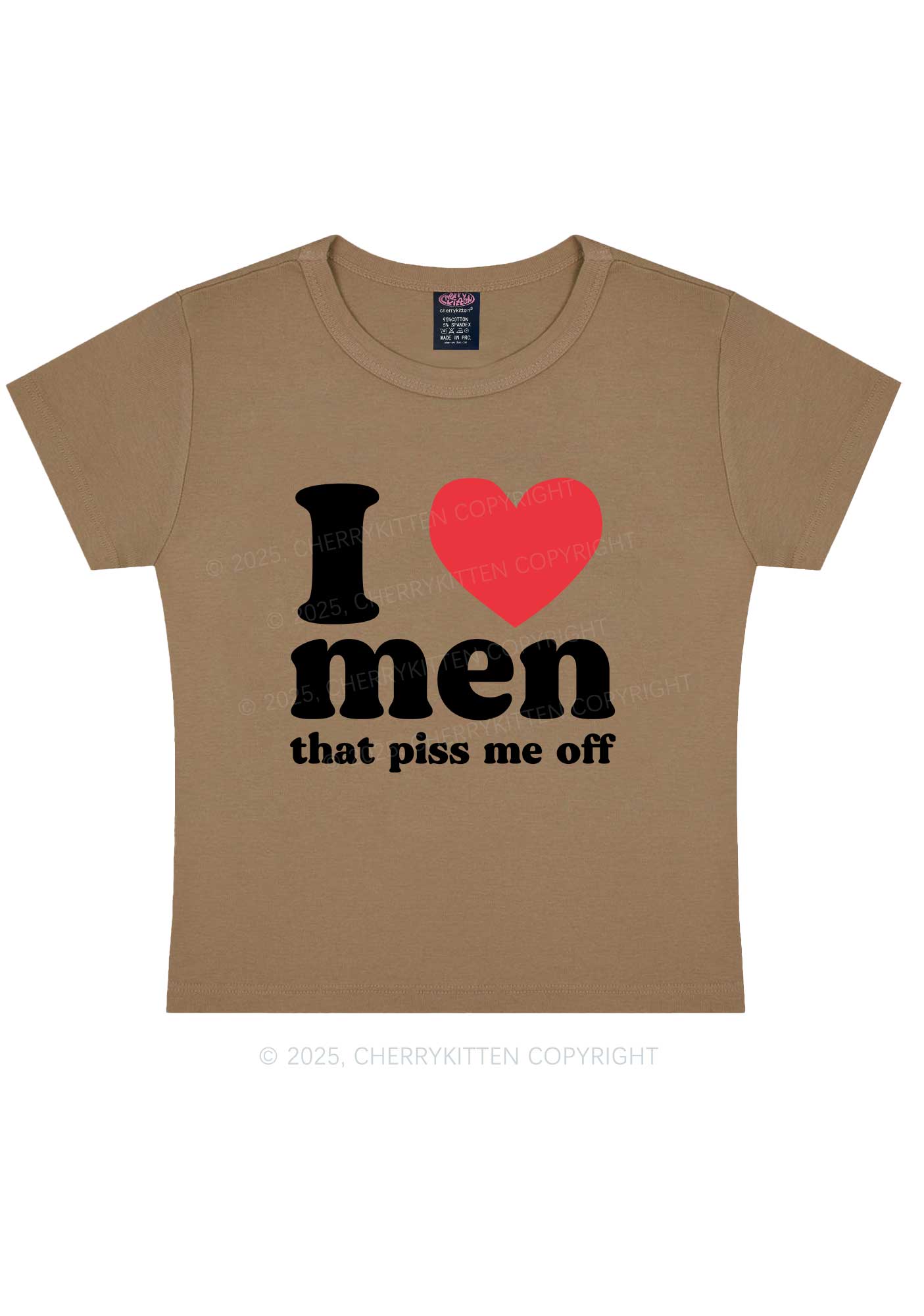 I Love Men Piss Me Off Y2K Baby Tee Cherrykitten