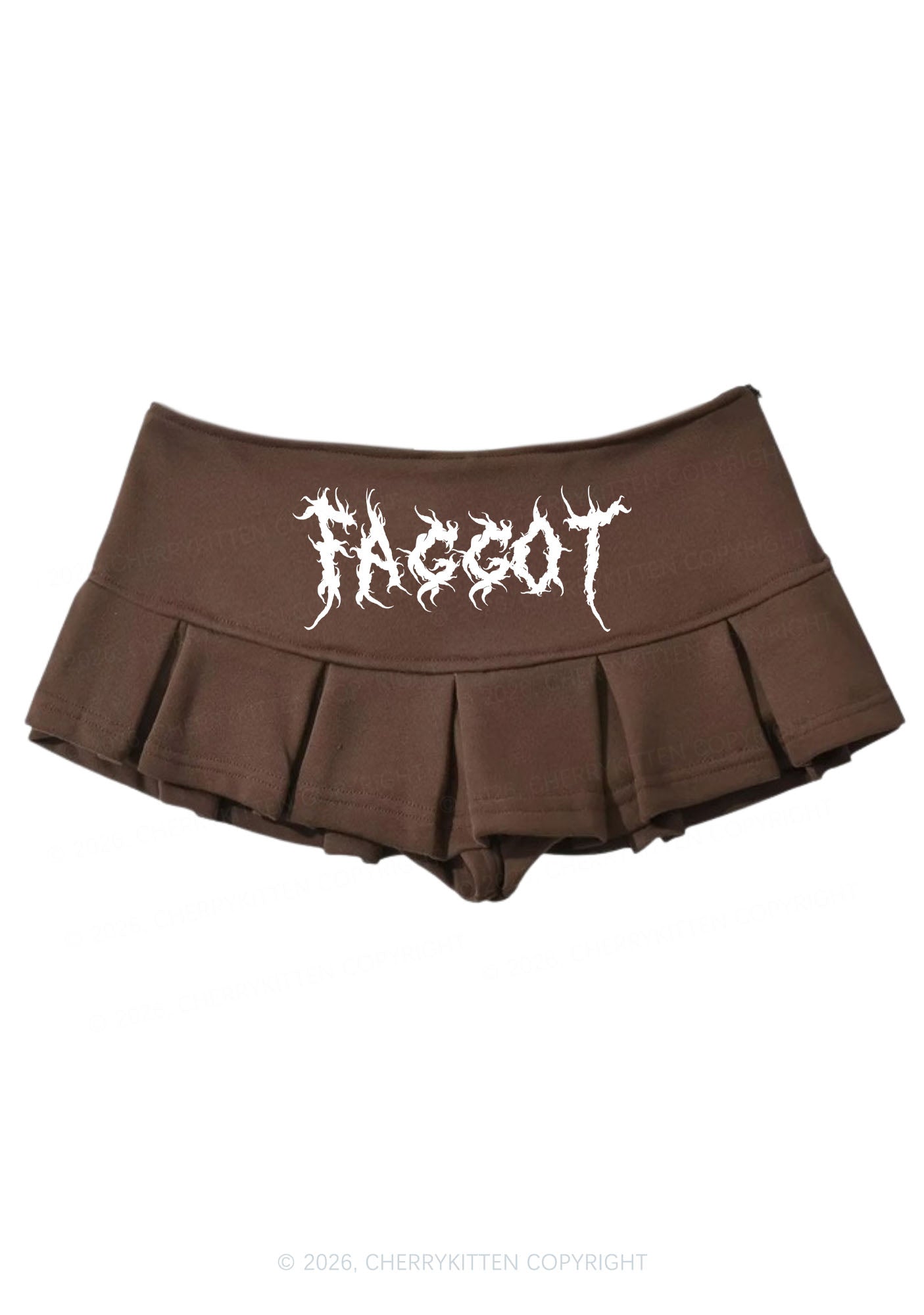 Punk Faggot Pride Y2K Mini Pleated Skirts Cherrykitten