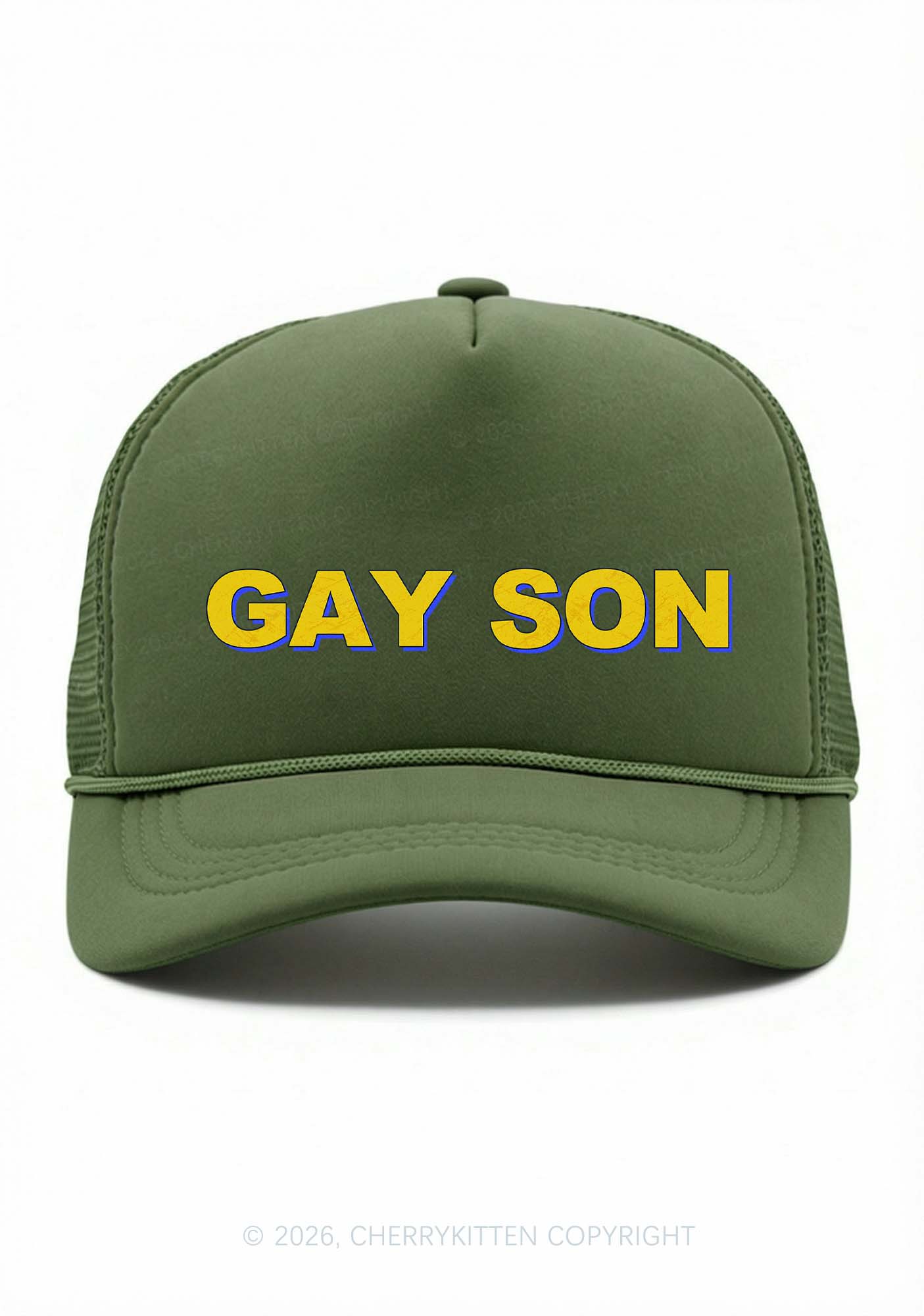 Gay Son Pride Y2K Trucker Hat Cherrykitten