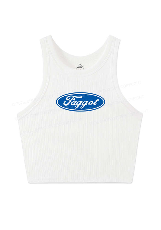 Faggot Pride Y2K Crop Tank Top Cherrykitten