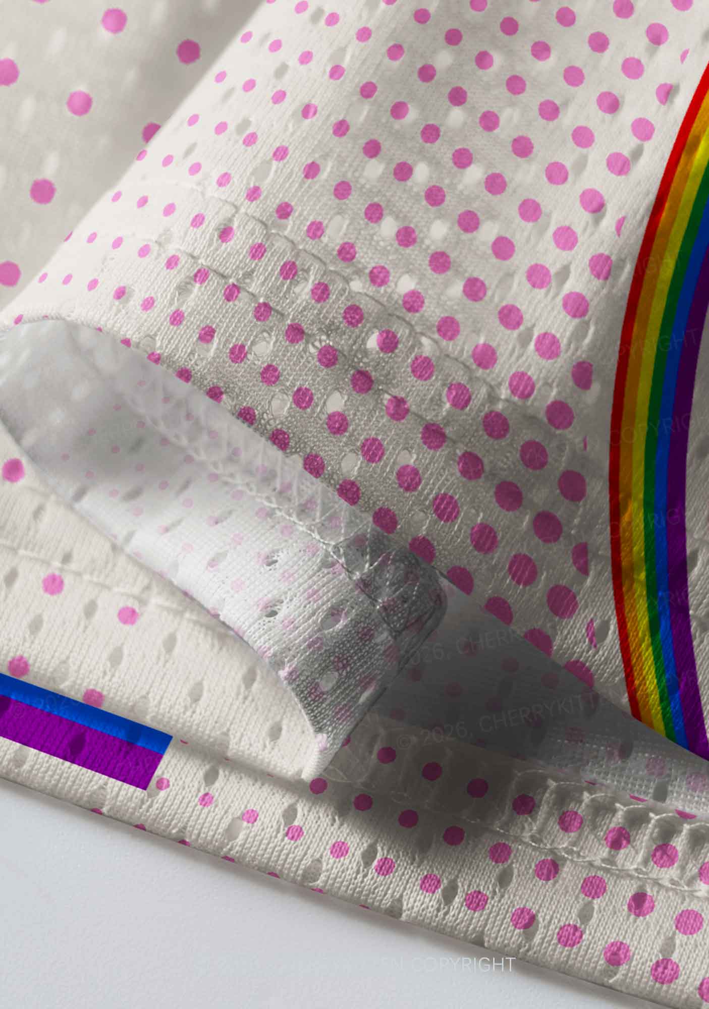 Hot Pink Dots Suffer From Gay Thoughts Pride Y2K Sport Jersey Shirts Cherrykitten