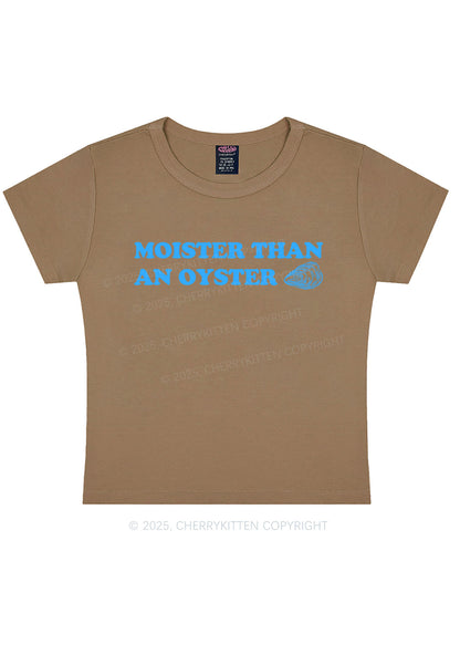 Moister Than An Oyster Y2K Baby Tee Cherrykitten
