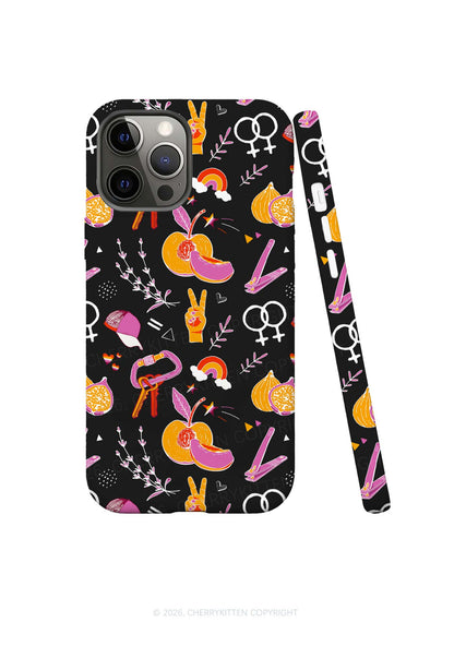 Lesbian Symbols Pride Y2K Phone Case Cherrykitten