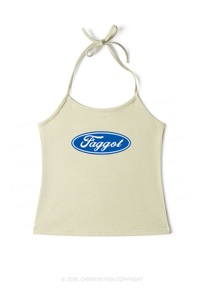 Faggot Pride Y2K Halter Neck Cami Cherrykitten