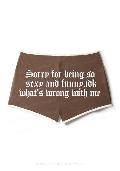 Sorry For Being So Funny Y2K Booty Shorts Cherrykitten