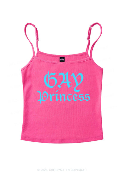 Gay Princess Pride Y2K Spaghetti Strap Cami Cherrykitten