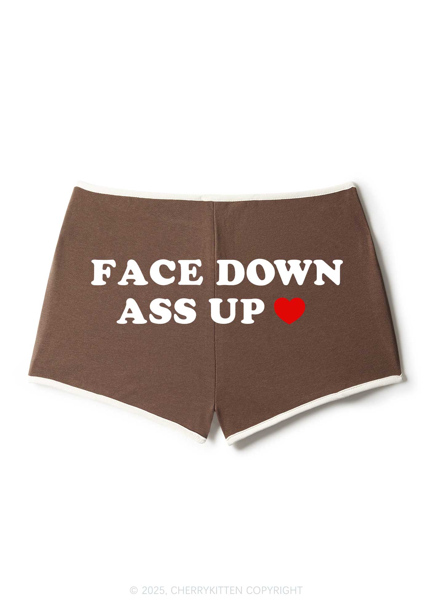 Face Down Y2K Booty Shorts Cherrykitten
